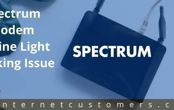 spectrum modem online light blinking
