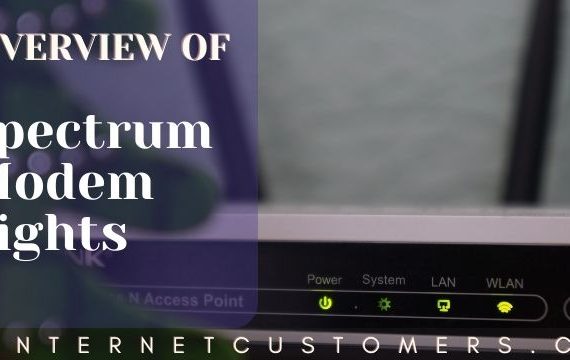 spectrum modem lights