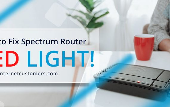 spectrum router red light