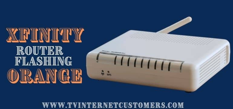 xfinity router flashing orange no internet